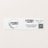 Het delen van de Foto van het huwelijk met QR Code Kaart (Buitenkant ongevouwen)