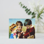 "Het delen van de jacht" Briefkaart (Staand voorkant)