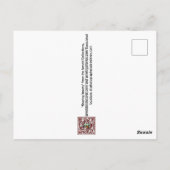 "Het delen van de jacht" Briefkaart (Achterkant)