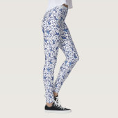 Het Delft Blue Humming Birds Pattern Leggings (Rechts)