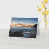 Het denken aan u de Kaart van het Strand van de (Gele Bloem)