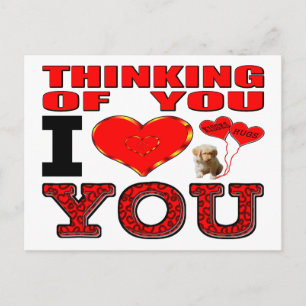 Het denken aan u de Liefde van I u Briefkaart