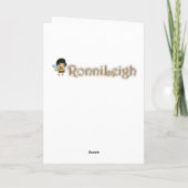 Het denken aan u kaart (Achterkant)