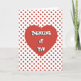Het denken aan u kaart