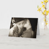 Het denken aan u kaart (Gele Bloem)