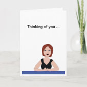 Het denken aan u kaart (Voorkant)