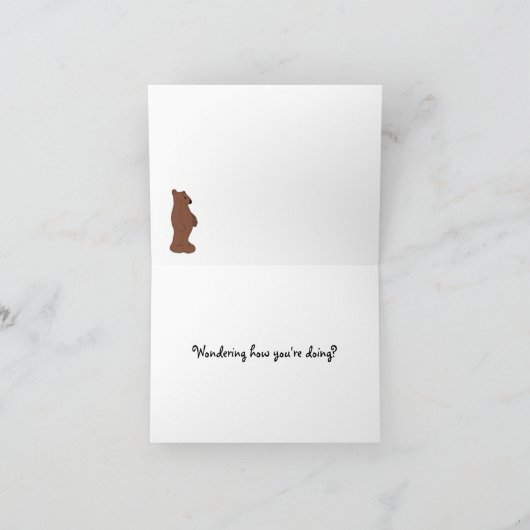 Het denken aan u kaart (Binnen)