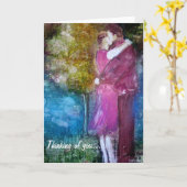 "Het denken aan u" Wenskaart Kaart (Gele Bloem)