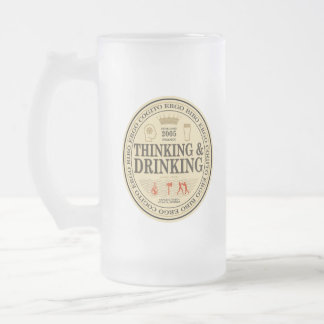 Het denken en het Drink de Mok van het Glaswoud