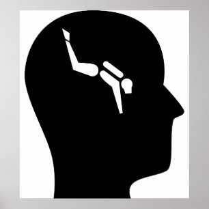 Het denken over het Duiken Scuba Poster