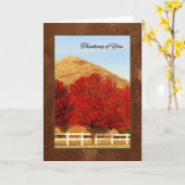 Het Denken van de Bomen van de herfst aan u zal Kaart (Gele Bloem)