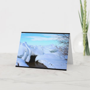 Het Denken van de Scène van de Winter van Kaart