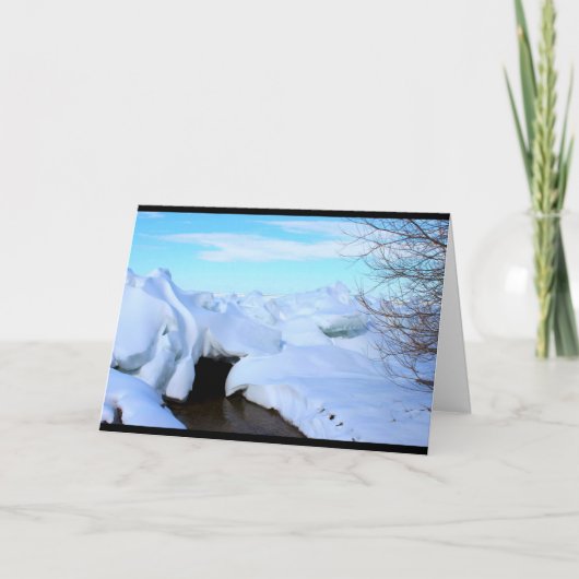 Het Denken van de Scène van de Winter van Kaart (Voorkant)