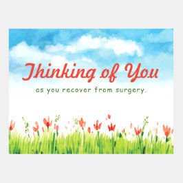 Het denken van u aangezien u Briefkaart herstelt Sjabloon