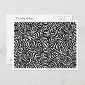 Het denken van uw Wild Patroonontwerp Briefkaart (Voorkant / Achterkant)