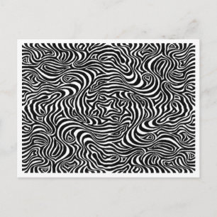 Het denken van uw Wild Patroonontwerp Briefkaart