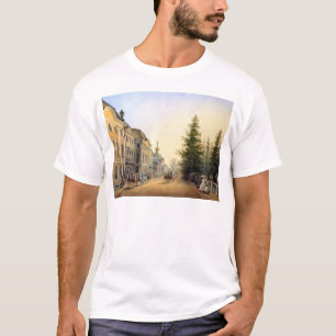 Het Deparaat van de rechtbank bij de ingang van de T-shirt