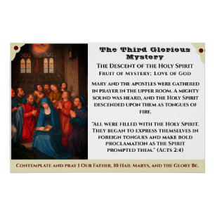 Het derde Glorious Mystery Poster Perfect Poster