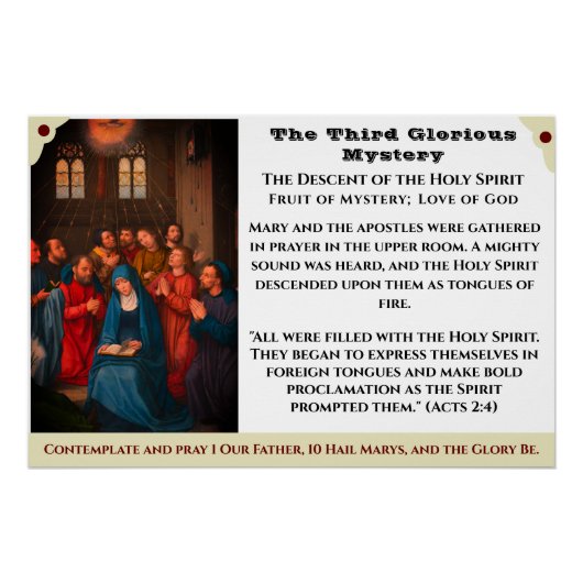 Het derde Glorious Mystery Poster Perfect Poster (Voorkant)