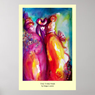 HET DERDE MASKER / Venetiaans Carnavals Maskerade  Poster