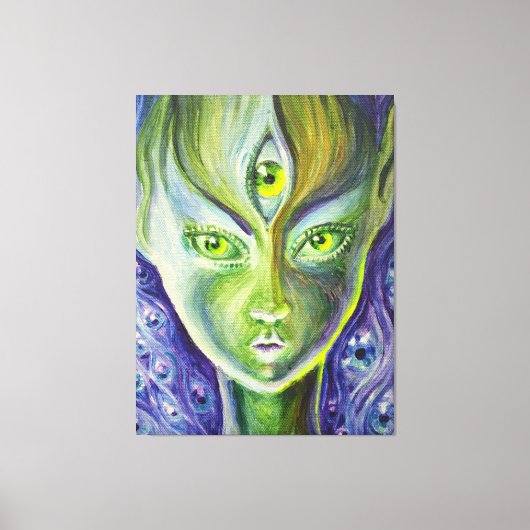 Het derde oog canvas afdruk (Voorkant)