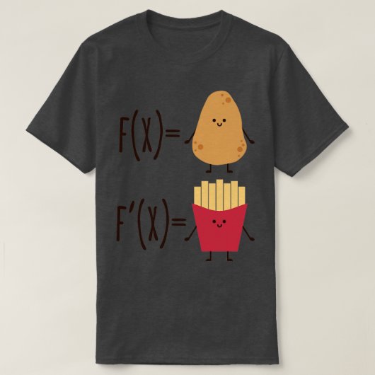 Het derivaat van een aardappel t-shirt (Design voorkant)
