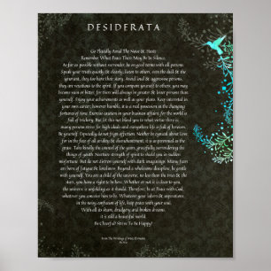 Het Desiderata-gedicht van Max Ehrmann Chalk Art Poster