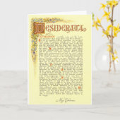 Het Desiderata-gedicht van Max Ehrmann Kaart (Gele Bloem)