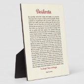 Het desiderata-plaatje fotoplaat (Zijkant)