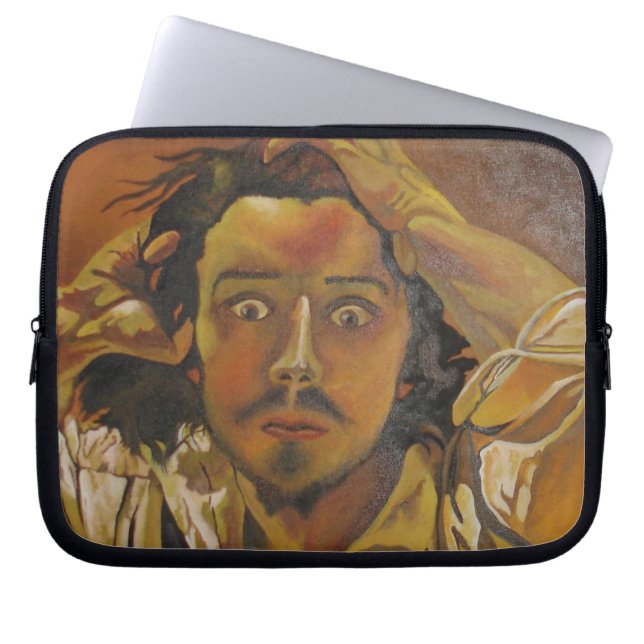 Het desperate Man Laptop Sleeve (Voorkant)