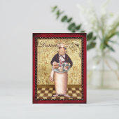 Het Dessert van de chef-kok Briefkaart (Staand voorkant)