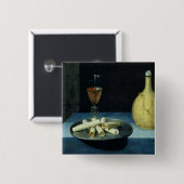 Het dessert van wafers vierkante button 5,1 cm (Voorkant /achterkant)