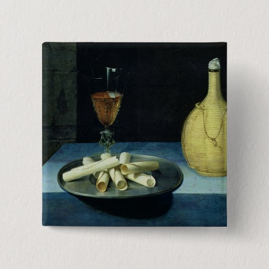 Het dessert van wafers vierkante button 5,1 cm (Voorkant)