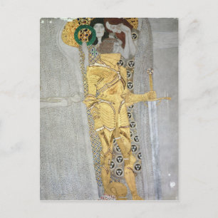 Het detail van de Beethoven Frieze in Knight Briefkaart