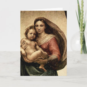 Het Detail van "Sistine Madonna" van Raphael Kaart