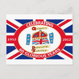 Het diamanten jubileum van de Koningin Briefkaart