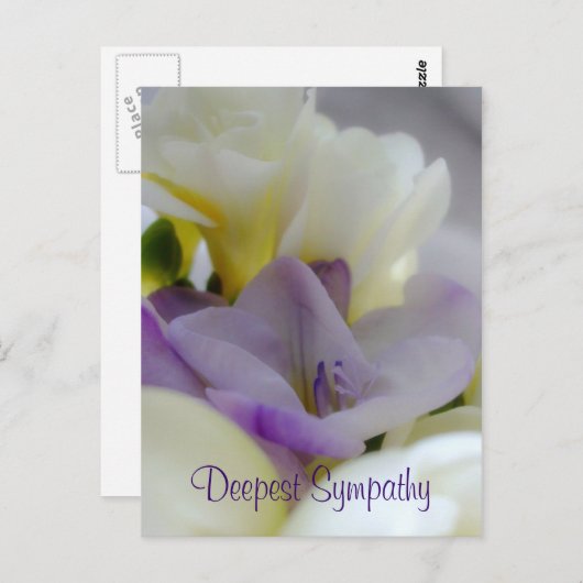 Het diepste Briefkaart van sympathie (Voorkant / Achterkant)