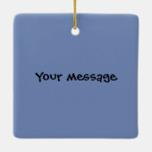 Het dim sum Chinees ontbijt gestoomd bbq van het Keramisch Ornament (Achterkant)