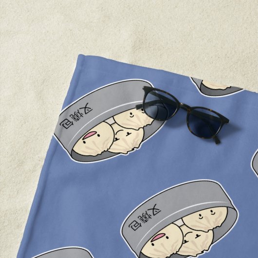 Het dim sum Chinees ontbijt gestoomd bbq van het Strandlaken (In situ)