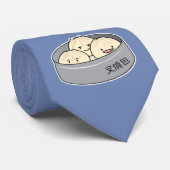 Het dim sum Chinees ontbijt gestoomd bbq van het Stropdas (Opgerold)