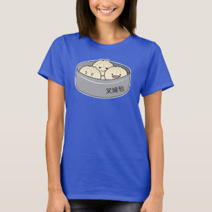 Het dim sum Chinees ontbijt gestoomd bbq van het T-shirt