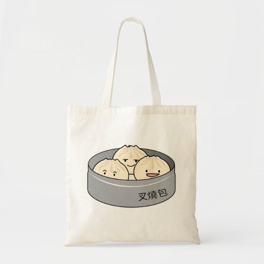 Het dim sum Chinees ontbijt gestoomd bbq van het Tote Bag (Voorkant)
