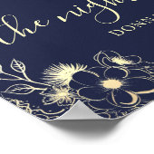 Het diner de avond voor het Navy Blue oefendiner Poster (Hoek)