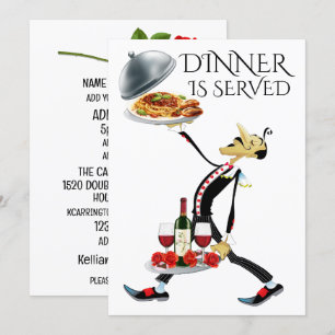 Het DINER is OPGEDIEND Kaart