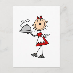 Het diner is Served Tshirts en Gifts Briefkaart