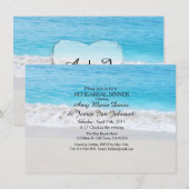 Het diner nodigt strand uit voor de repetitie voor kaart (Voorkant / Achterkant)