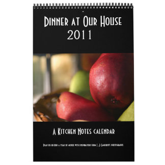 Het diner op de agenda van ons huis kalender