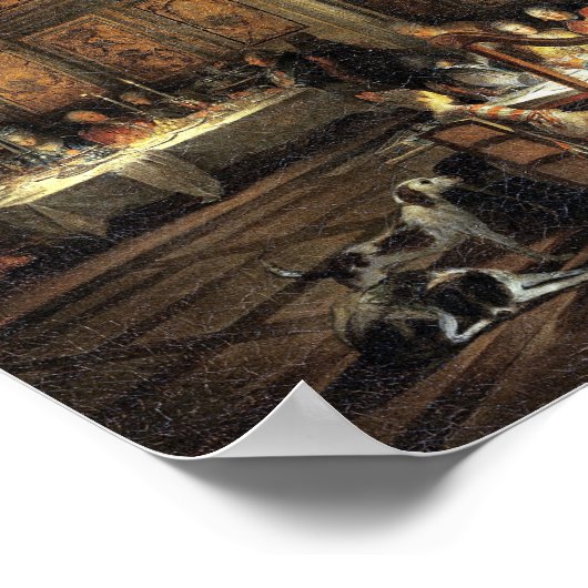 Het diner van de Conti-prins in de tempel Poster (Hoek)