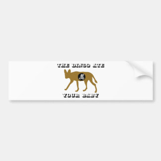 Het dingo is jouw Baby Bumpersticker