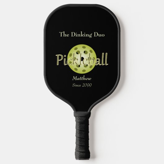 Het Dinking Duo Paar Pickleball Ball Pickleball Paddle (Voorkant)